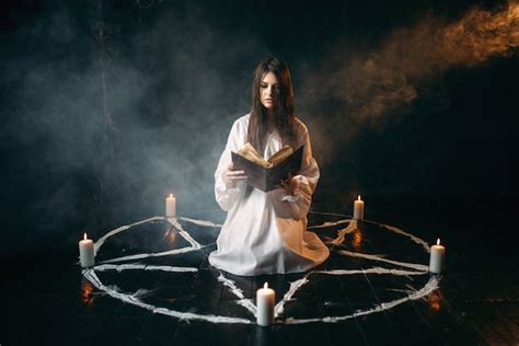 Occult magic ritual of confinement